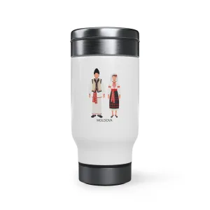 Moldova Stainless Steel Travel Mug with Handle, 14oz