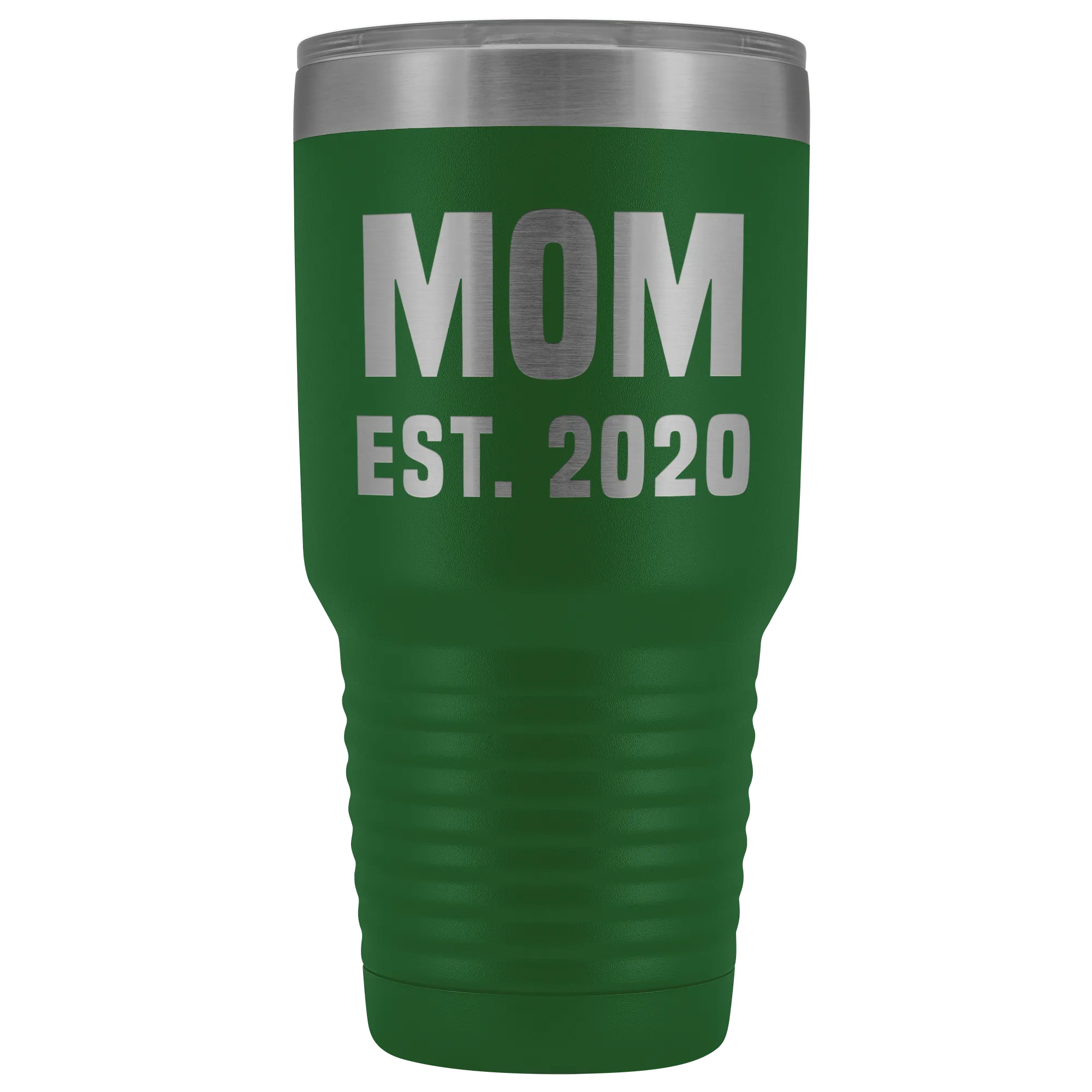 Mom Est 2020 Tumbler Funny Mother's Day Gifts Expecting Mother Mug Double Wall Insulated Hot Cold Travel Cup 30oz BPA Free