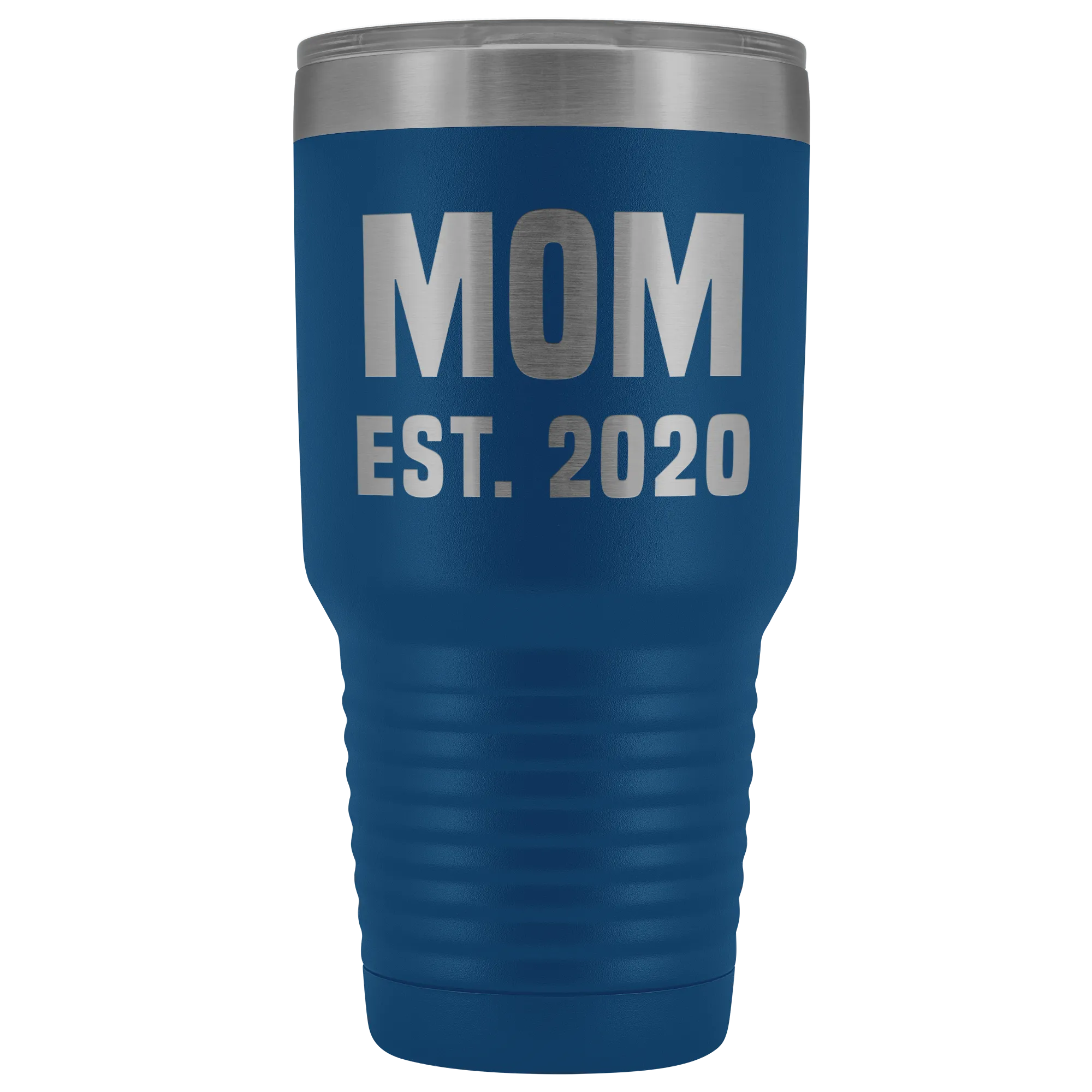 Mom Est 2020 Tumbler Funny Mother's Day Gifts Expecting Mother Mug Double Wall Insulated Hot Cold Travel Cup 30oz BPA Free