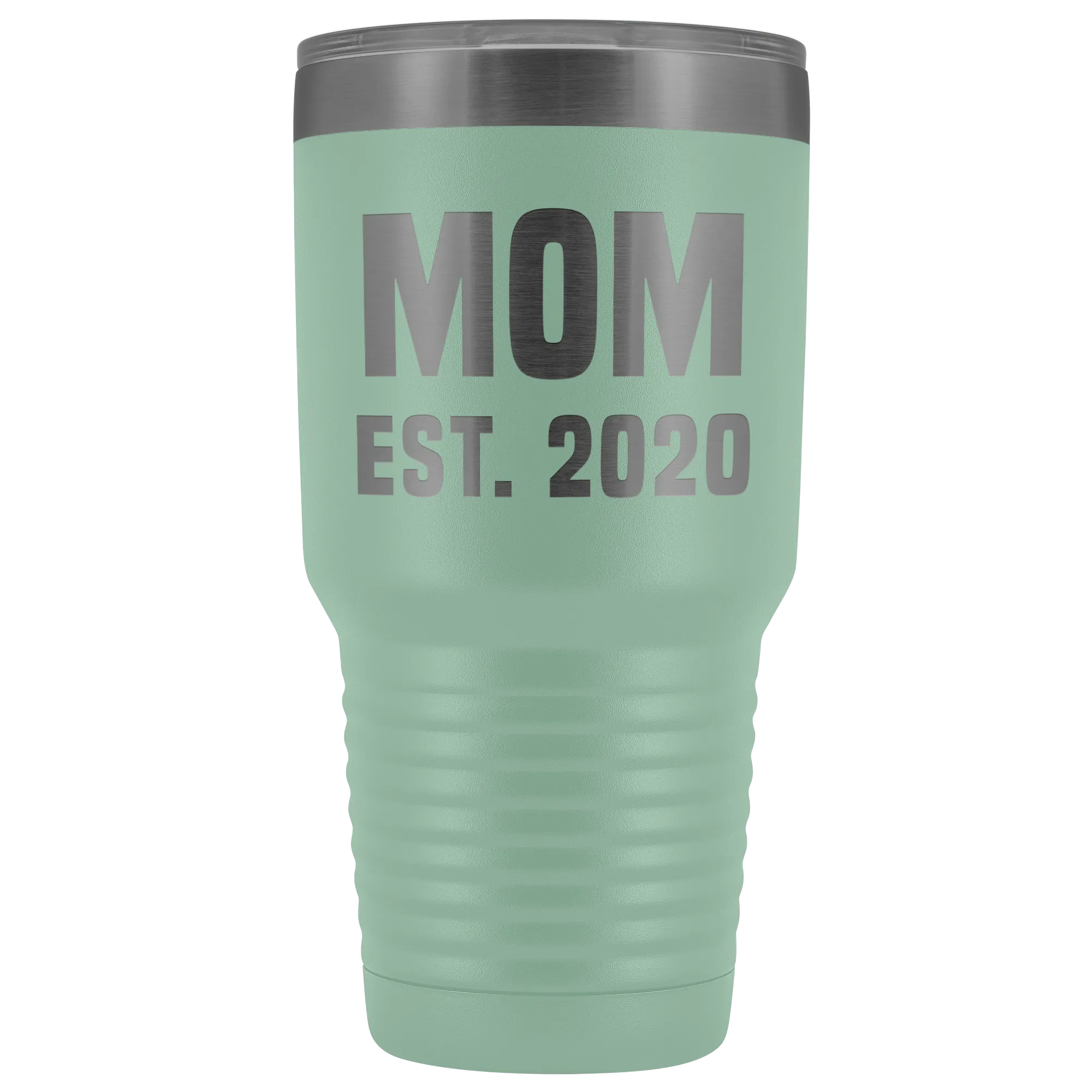 Mom Est 2020 Tumbler Funny Mother's Day Gifts Expecting Mother Mug Double Wall Insulated Hot Cold Travel Cup 30oz BPA Free