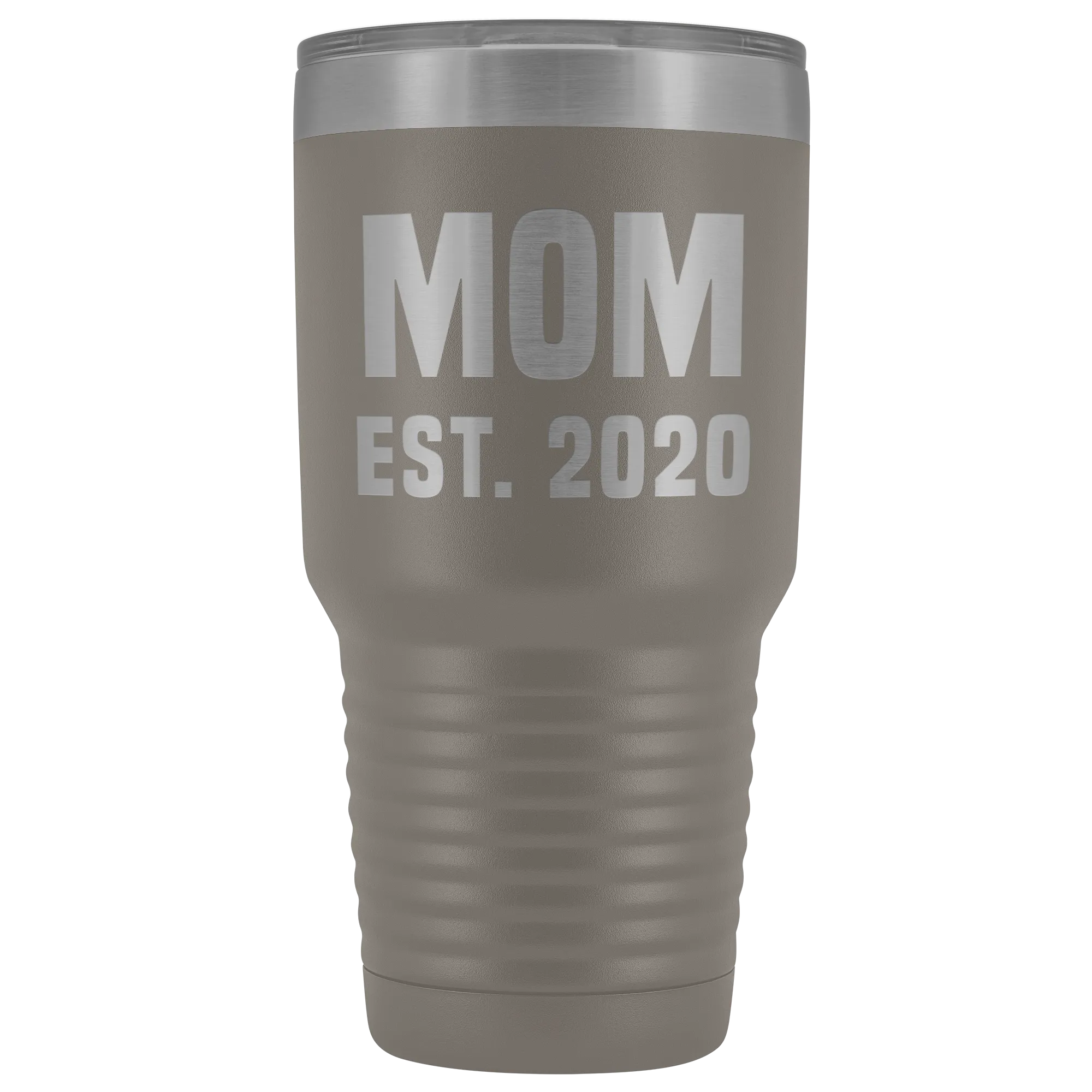Mom Est 2020 Tumbler Funny Mother's Day Gifts Expecting Mother Mug Double Wall Insulated Hot Cold Travel Cup 30oz BPA Free