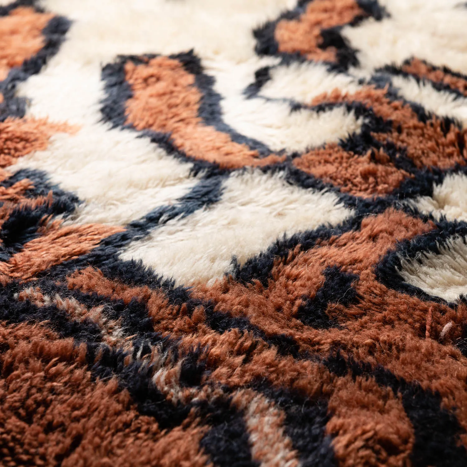 Mother Earth Round - Luxury Shag Moroccan Rug