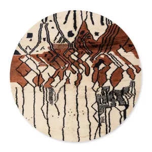 Mother Earth Round - Luxury Shag Moroccan Rug