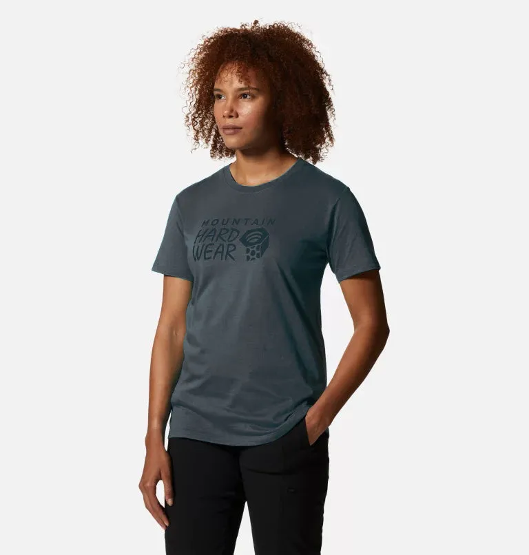 Mountain Hardwear Women's MHW Logo Short Sleeve T-shirt - Blue Slate