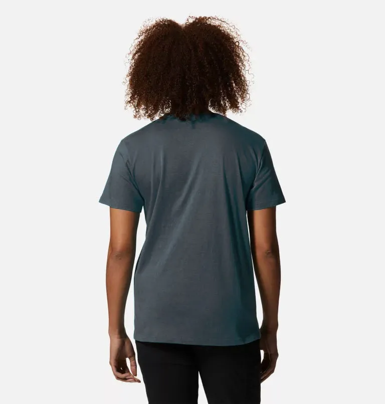 Mountain Hardwear Women's MHW Logo Short Sleeve T-shirt - Blue Slate