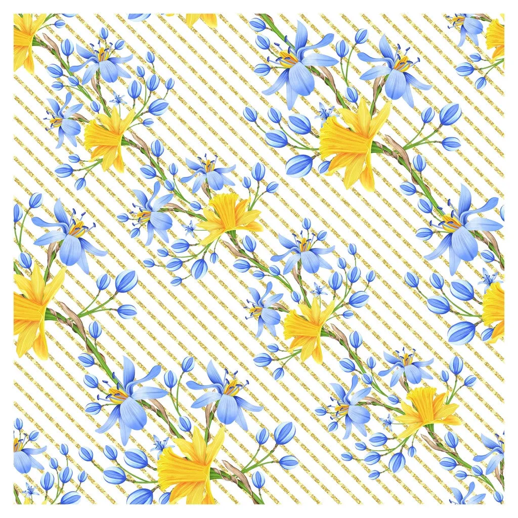 Narcissus Flowers Adhesive Vinyl Sheet