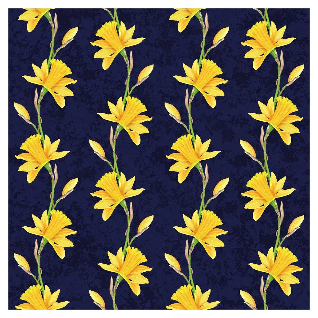 Narcissus Flowers Adhesive Vinyl Sheet