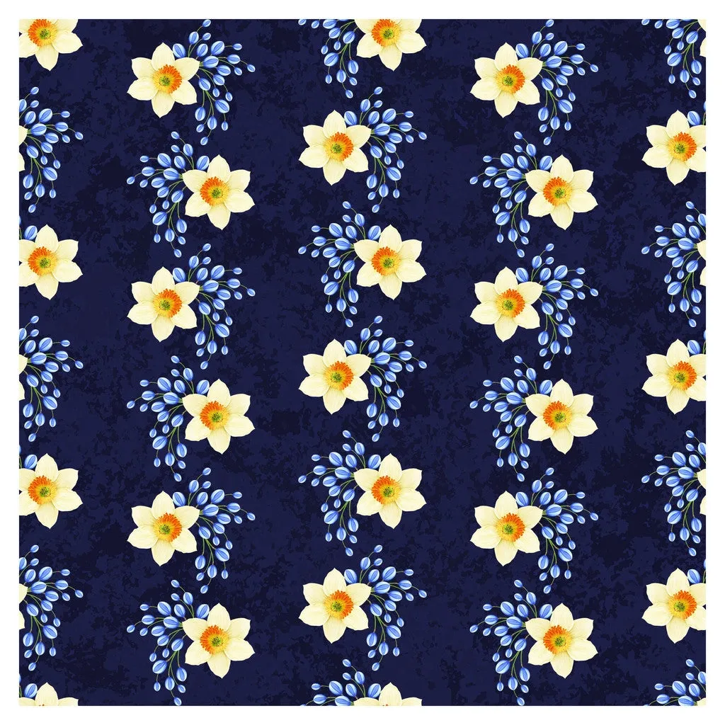 Narcissus Flowers Adhesive Vinyl Sheet