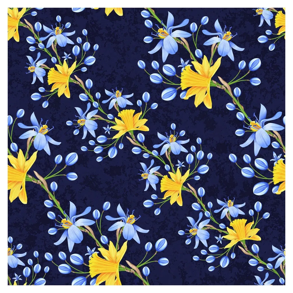 Narcissus Flowers Adhesive Vinyl Sheet