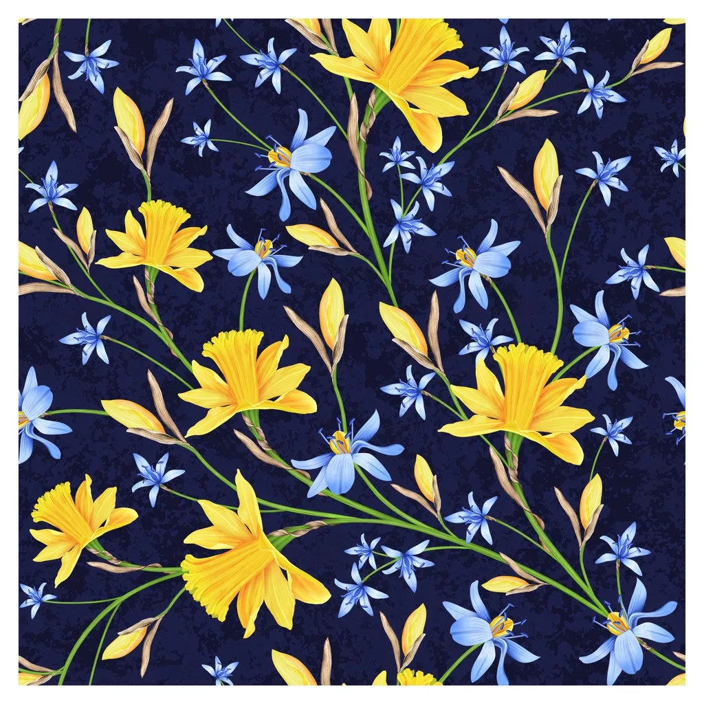 Narcissus Flowers Adhesive Vinyl Sheet
