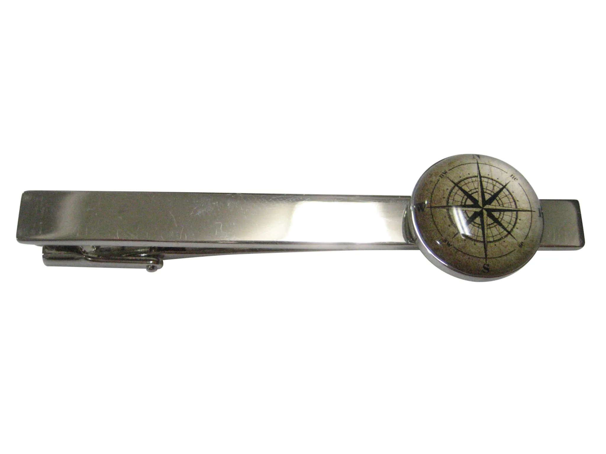 Nautical Compass Navigation Tie Clip