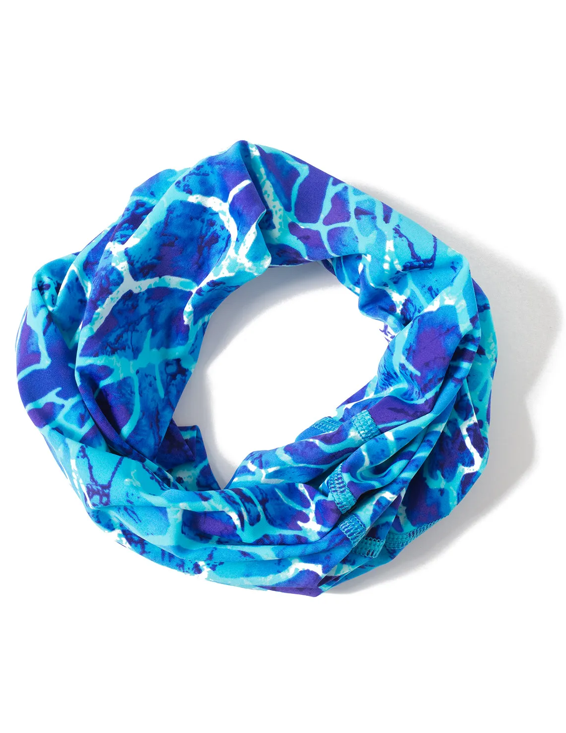 Neck Gaiter | Bandana, Balaclava, Headband | UPF 50  Sun Protection | Floral Stamp Kiwi