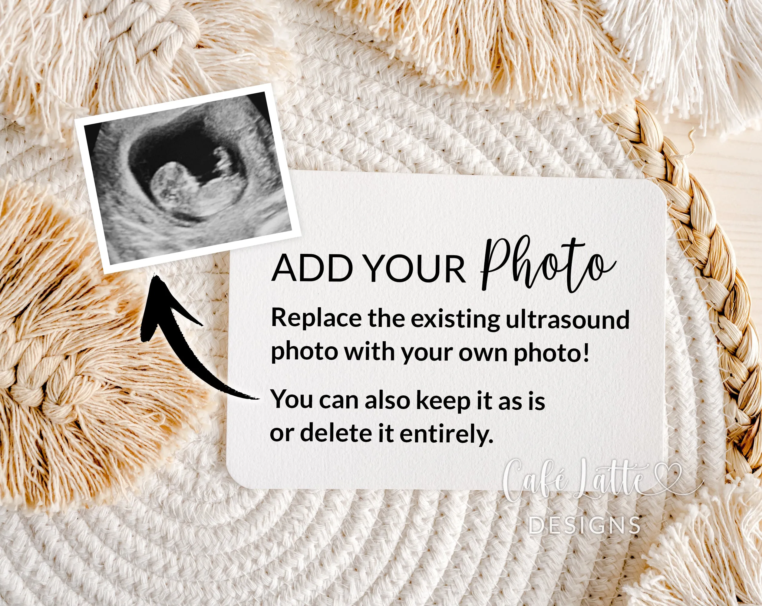 Neutral Pregnancy Announcement Digital - Bear Blanket