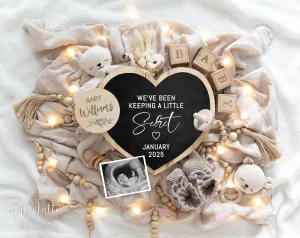Neutral Pregnancy Announcement Digital - Bear Blanket