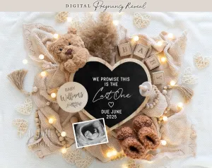 Neutral Pregnancy Announcement Digital - Last One