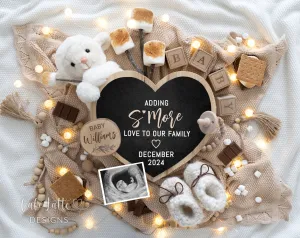 Neutral Pregnancy Announcement Digital - Smores