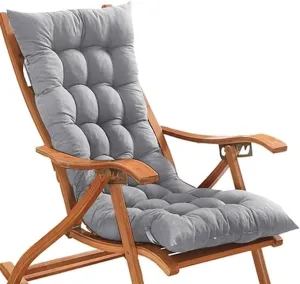 New Lounge Chair Cushions Chaise Lounger Cushion Soft Sofa Mat Long Bench Cushion for Outdoor Furniture, Indoor Outdoor Grey! 19" X 51"