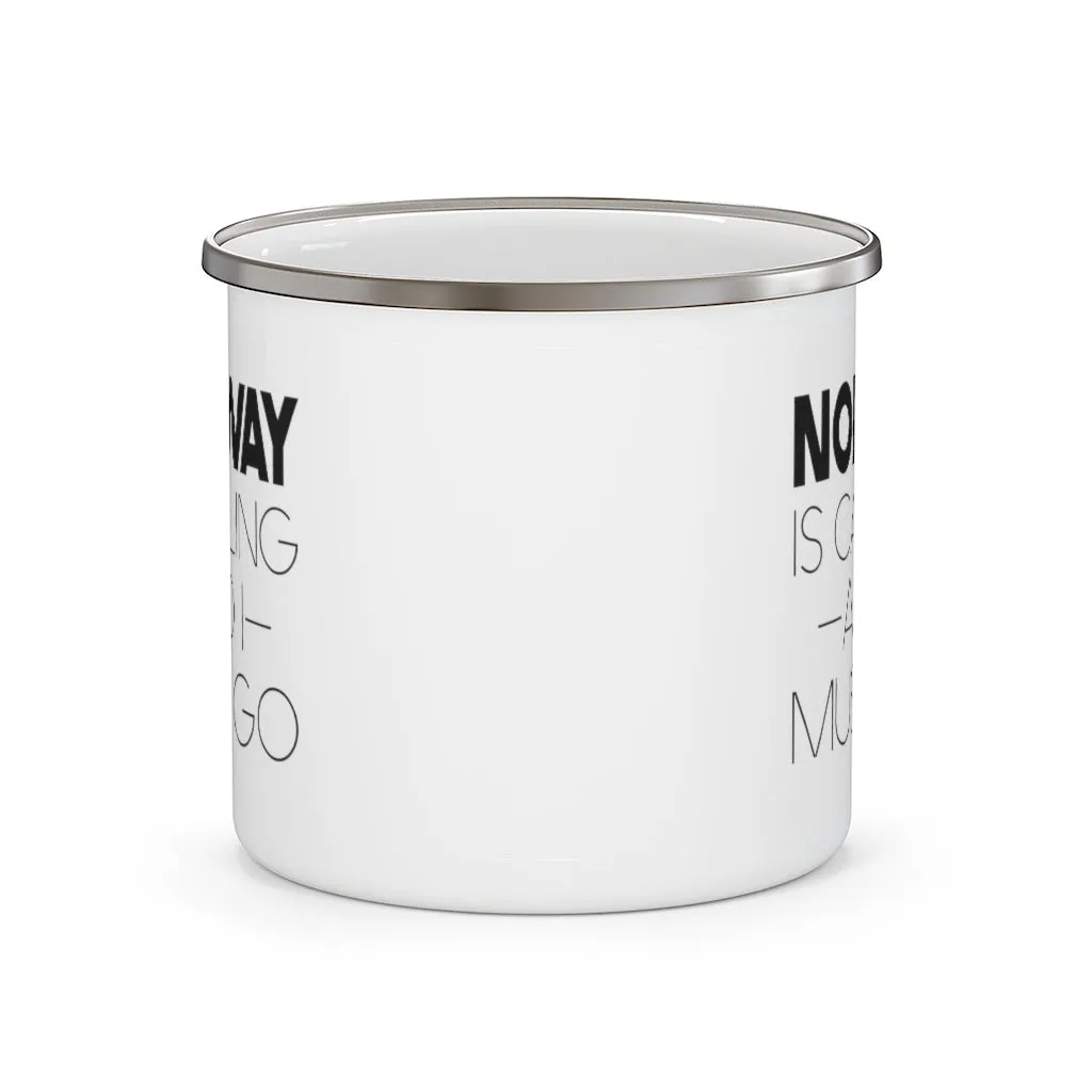 Norway Is Calling And I Must Go Enamel Camping Mug