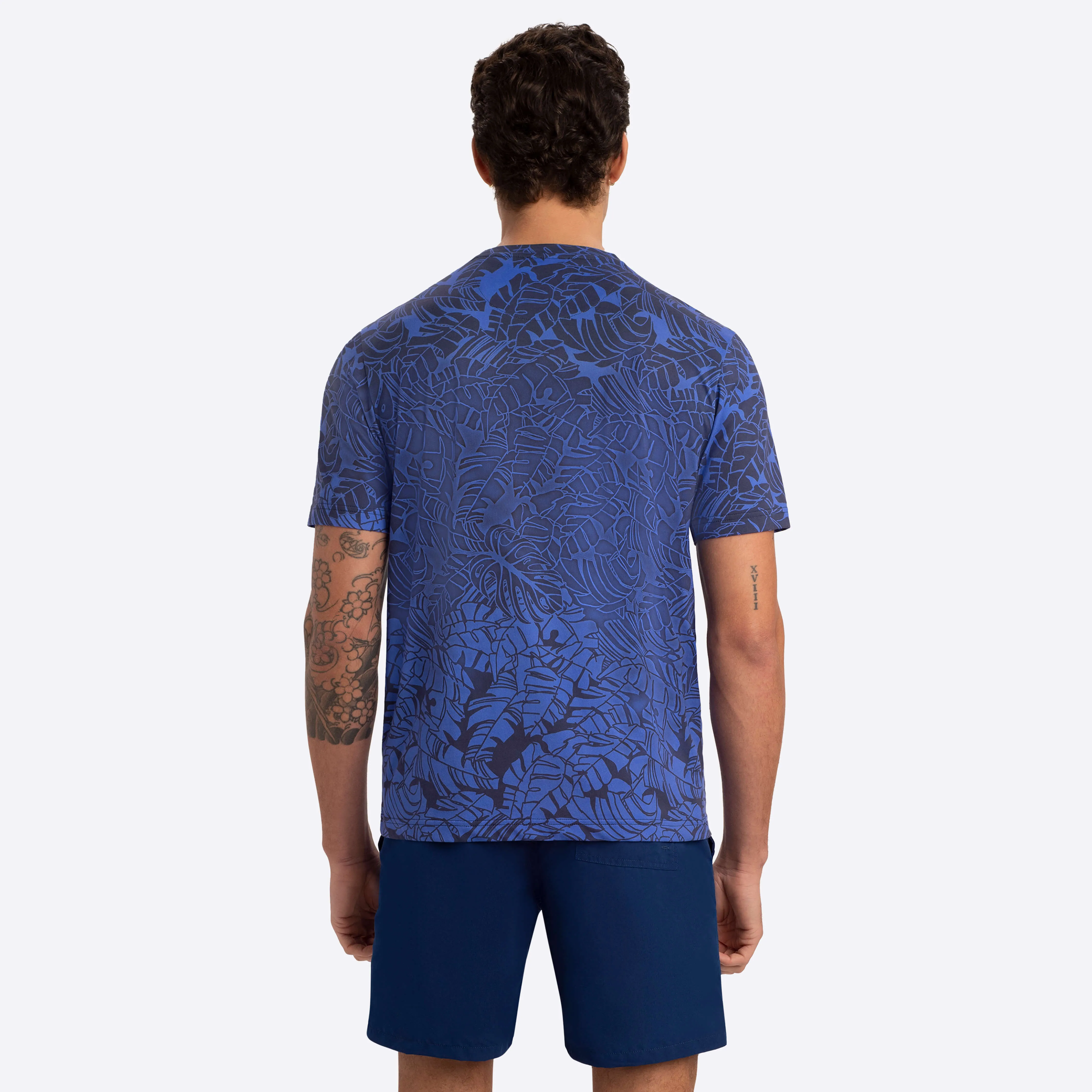 Palm Leaves Crew Neck T-Shirt