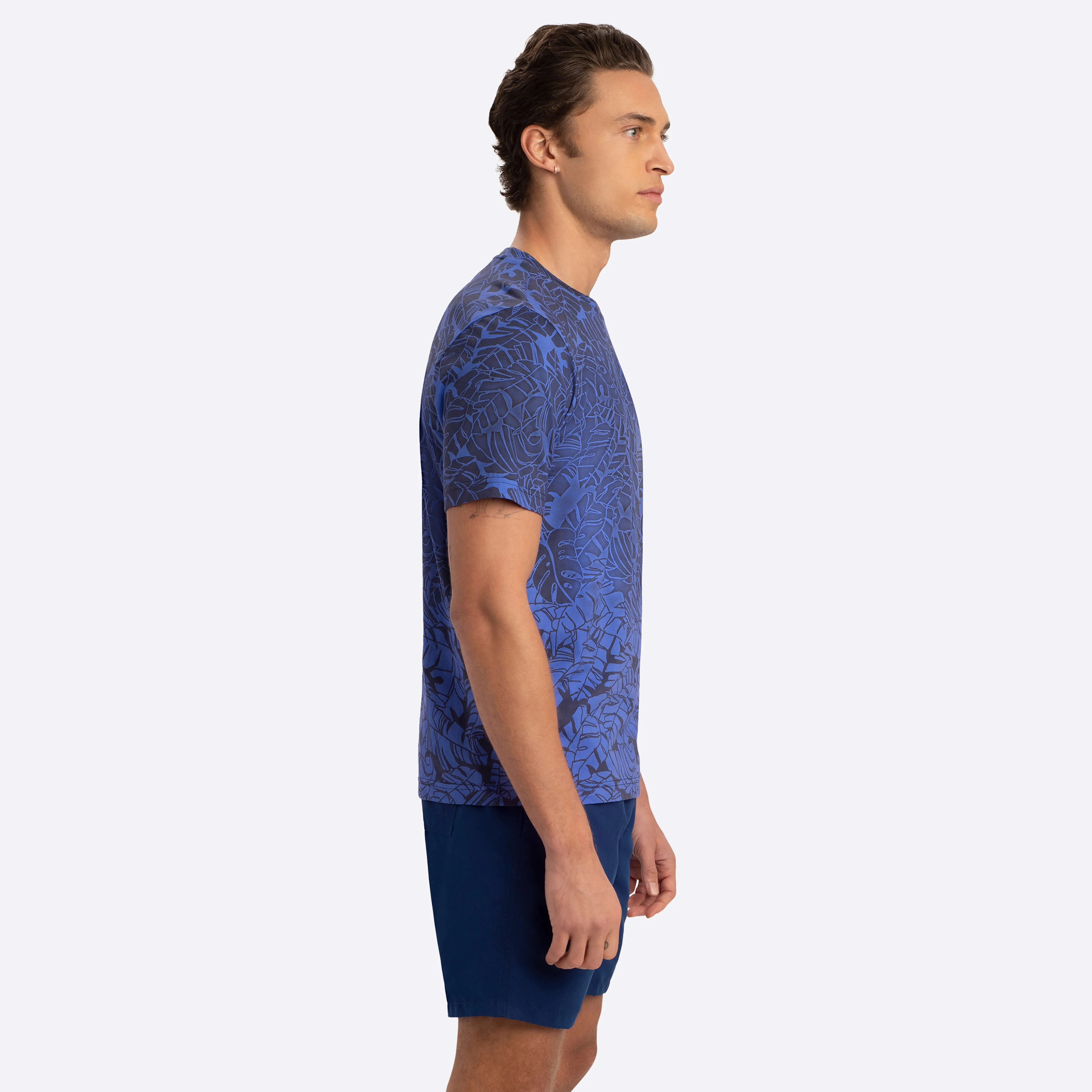Palm Leaves Crew Neck T-Shirt