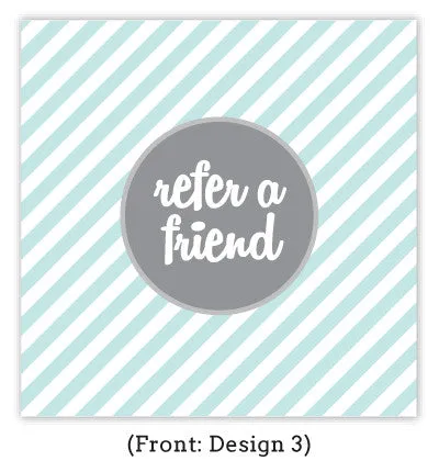 Patterned Referral Card Set