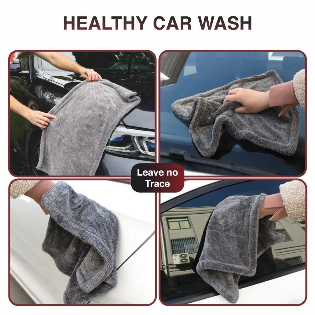 PCC Twisted Loop Drying Towel Double Side, 1400gsm, 70x50cm, Grey