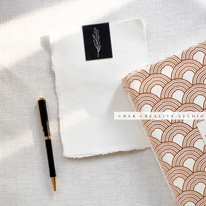 Pen and Notepaper in Sunlight, Stock Image
