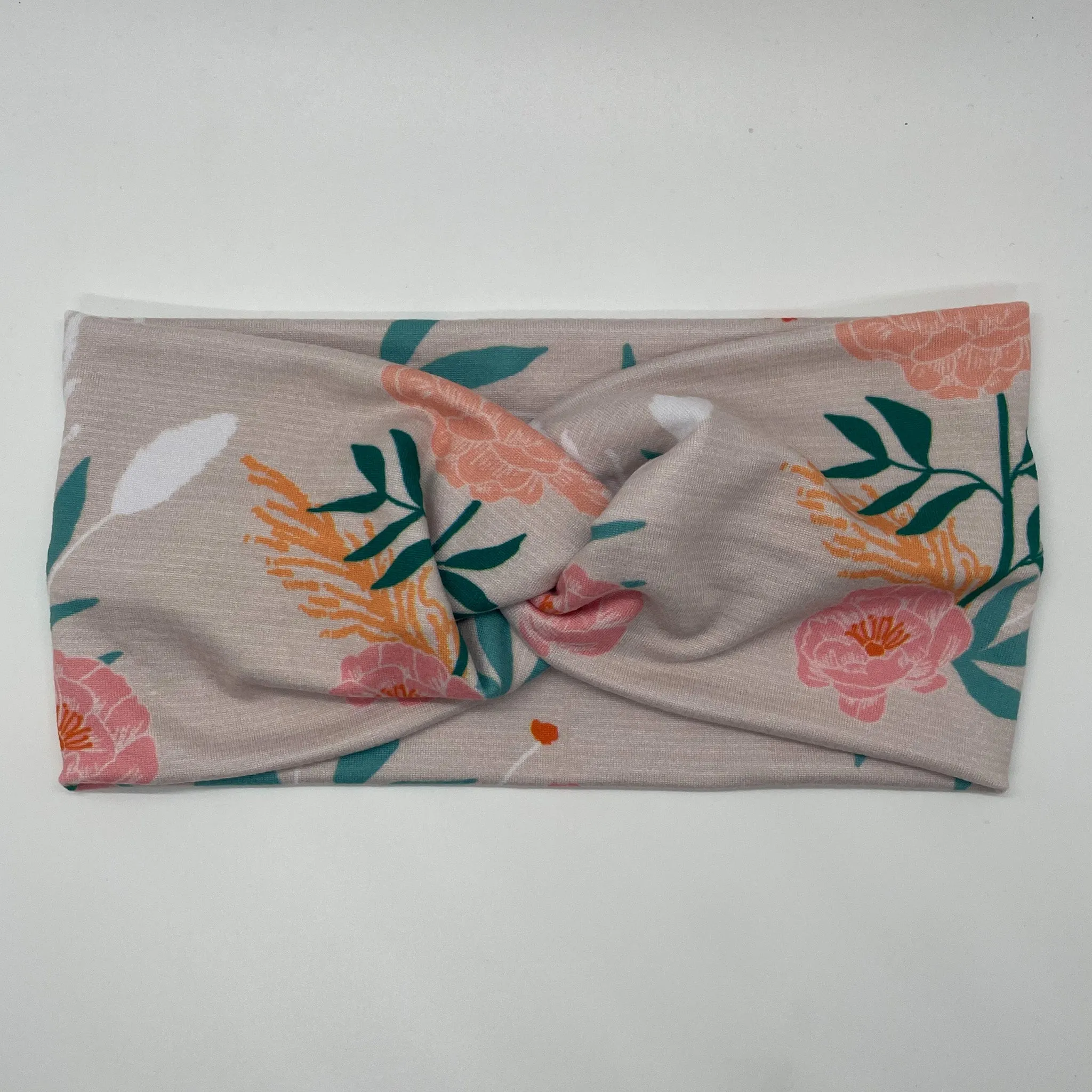 Peony Bouquet Twist Headband