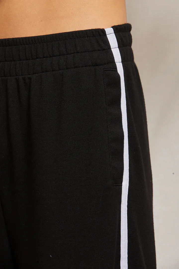 Perfect White Tee Nadia Travel Wide Leg Pants True Black