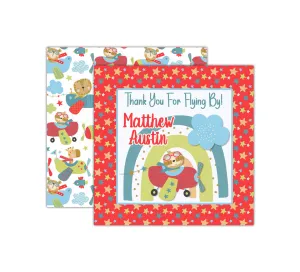 Personalized Airplane Birthday Favor Tags