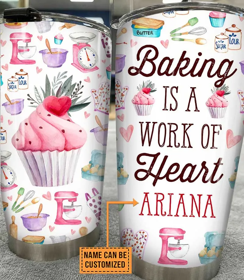 Personalized Baking Is A Work Of Heart Tumbler