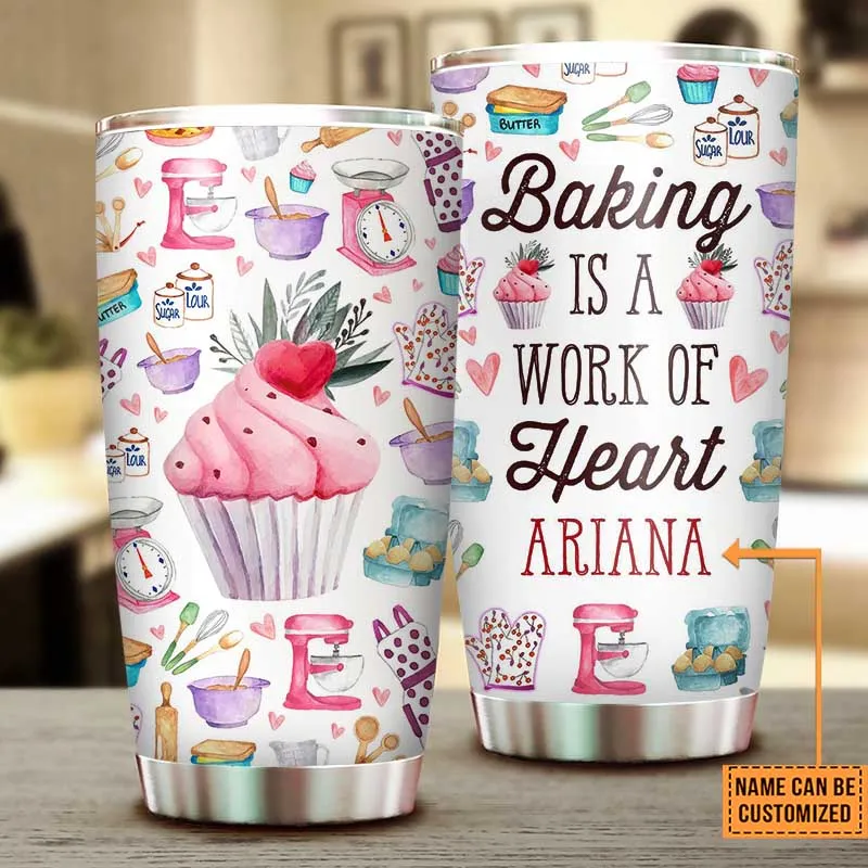 Personalized Baking Is A Work Of Heart Tumbler