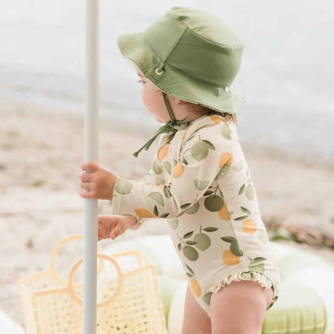 Petit Lem Citrus Print Reversible Sun Hat