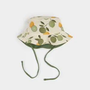 Petit Lem Citrus Print Reversible Sun Hat