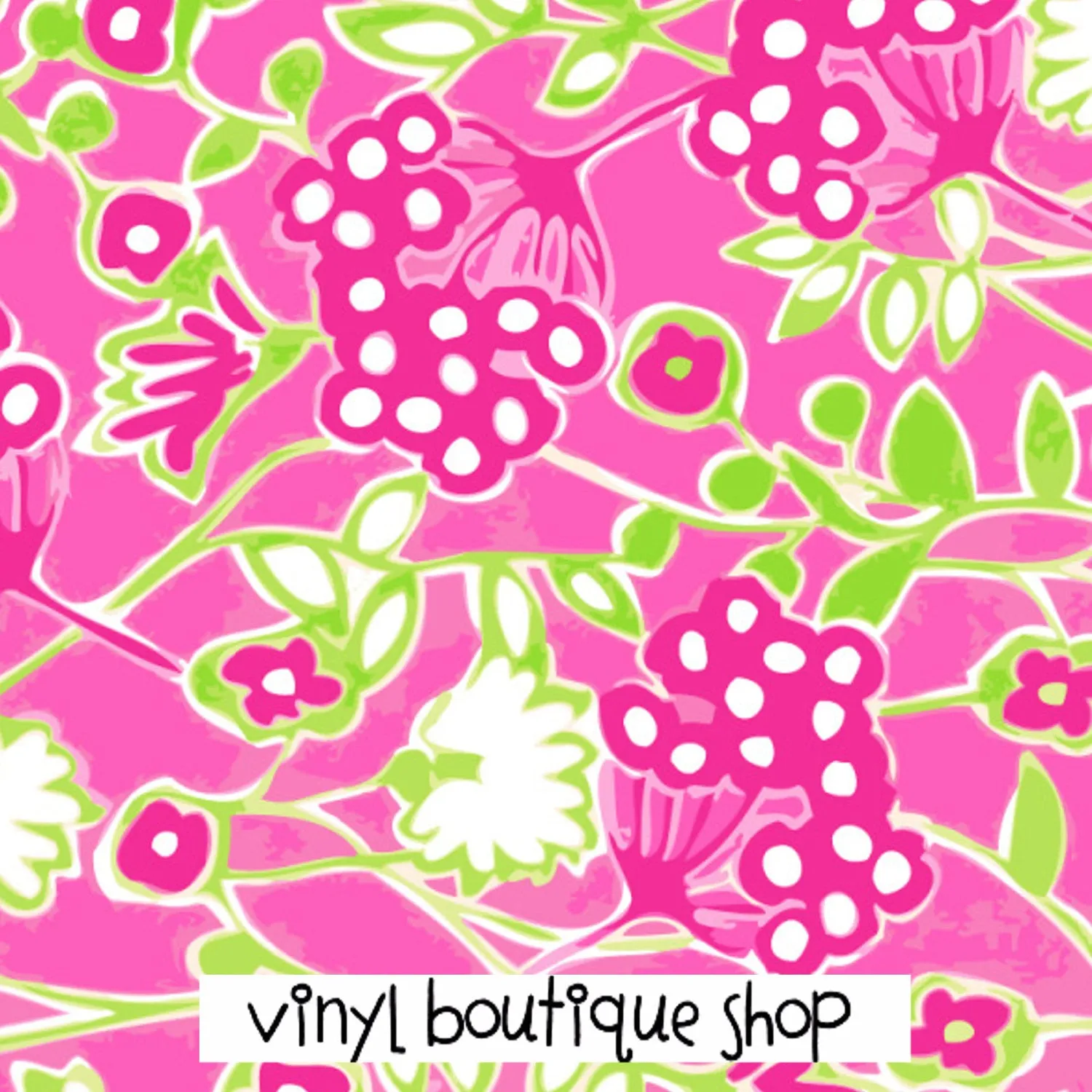 Pink Lilly Inspired Printed Patterned Craft Vinyl