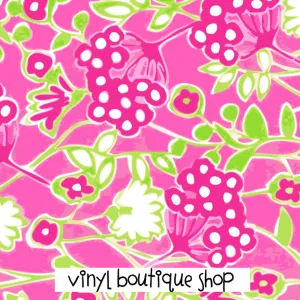Pink Lilly Inspired Printed Patterned Craft Vinyl
