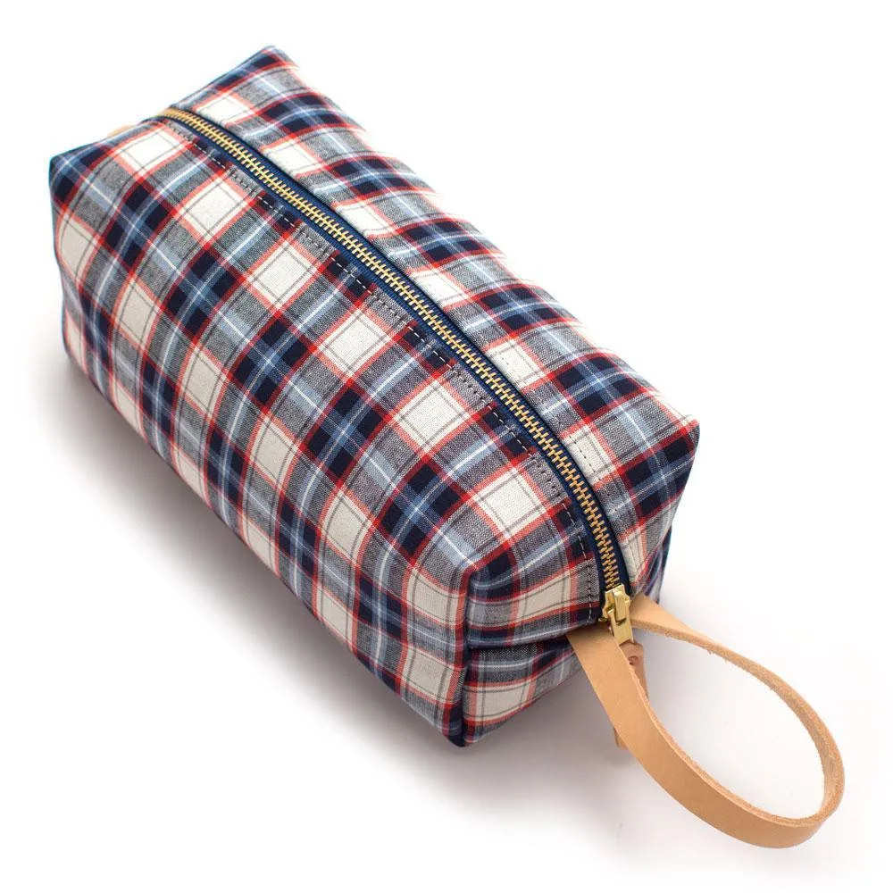 Plaid Dopp Kit - Toiletry bag