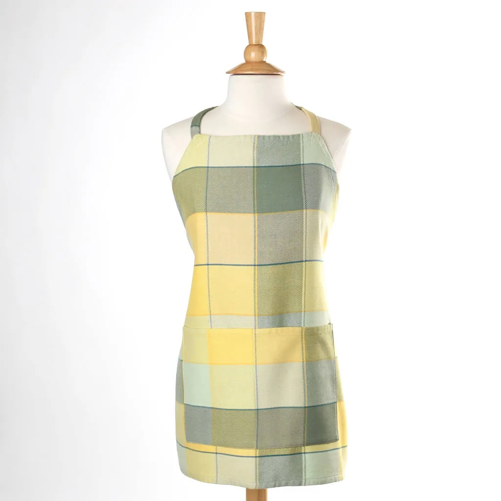 Plaid Twill Bib Apron } Celery & Butter