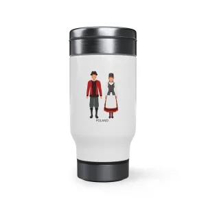 Poland Stainless Steel Travel Mug with Handle, 14oz