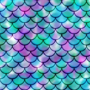 Printed Vinyl,Patterned Vinyl,HTV Prints,Vinyl Print,sheet size 12"x12'',Heat Transfer Vinyl Sheet,Vinyl Sheet,Mermaid Tail Pattern Vinyl SKU 0168