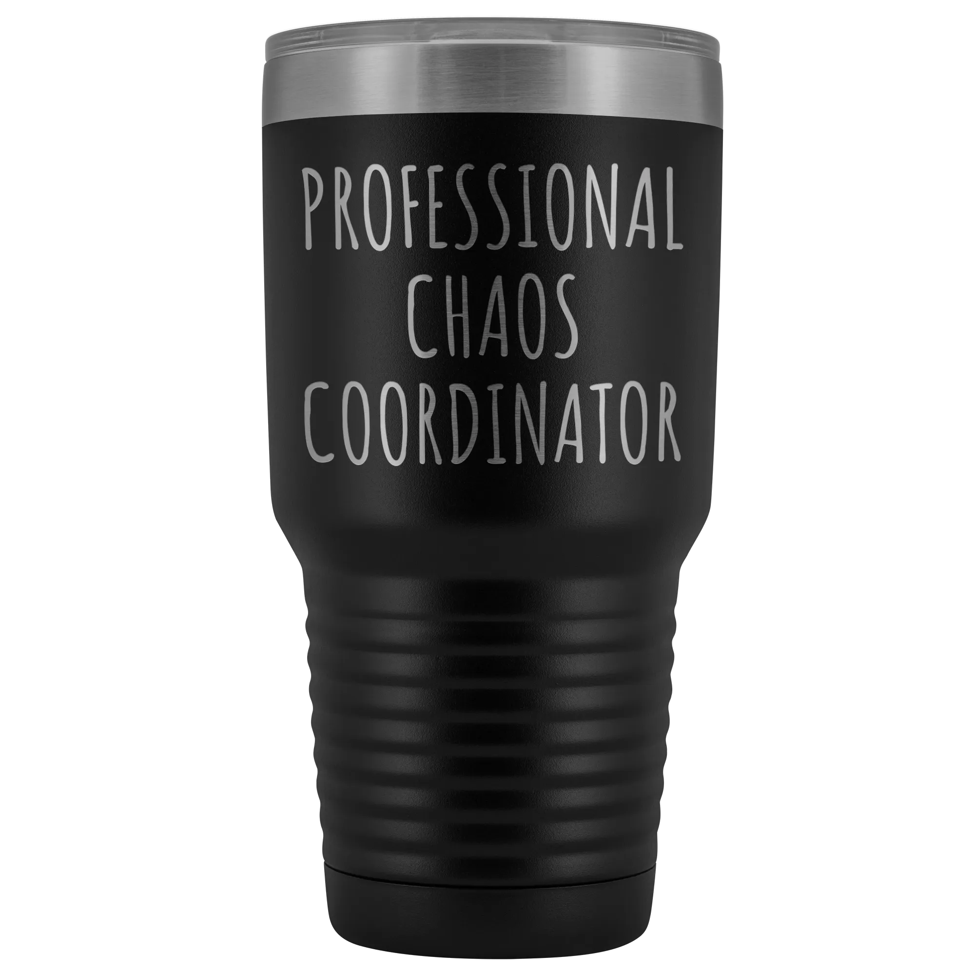 Professional Chaos Coordinator Tumbler Administrative Assistant Double Wall Vacuum Insulated Hot Cold Metal Travel Coffee Cup 30oz BPA Free