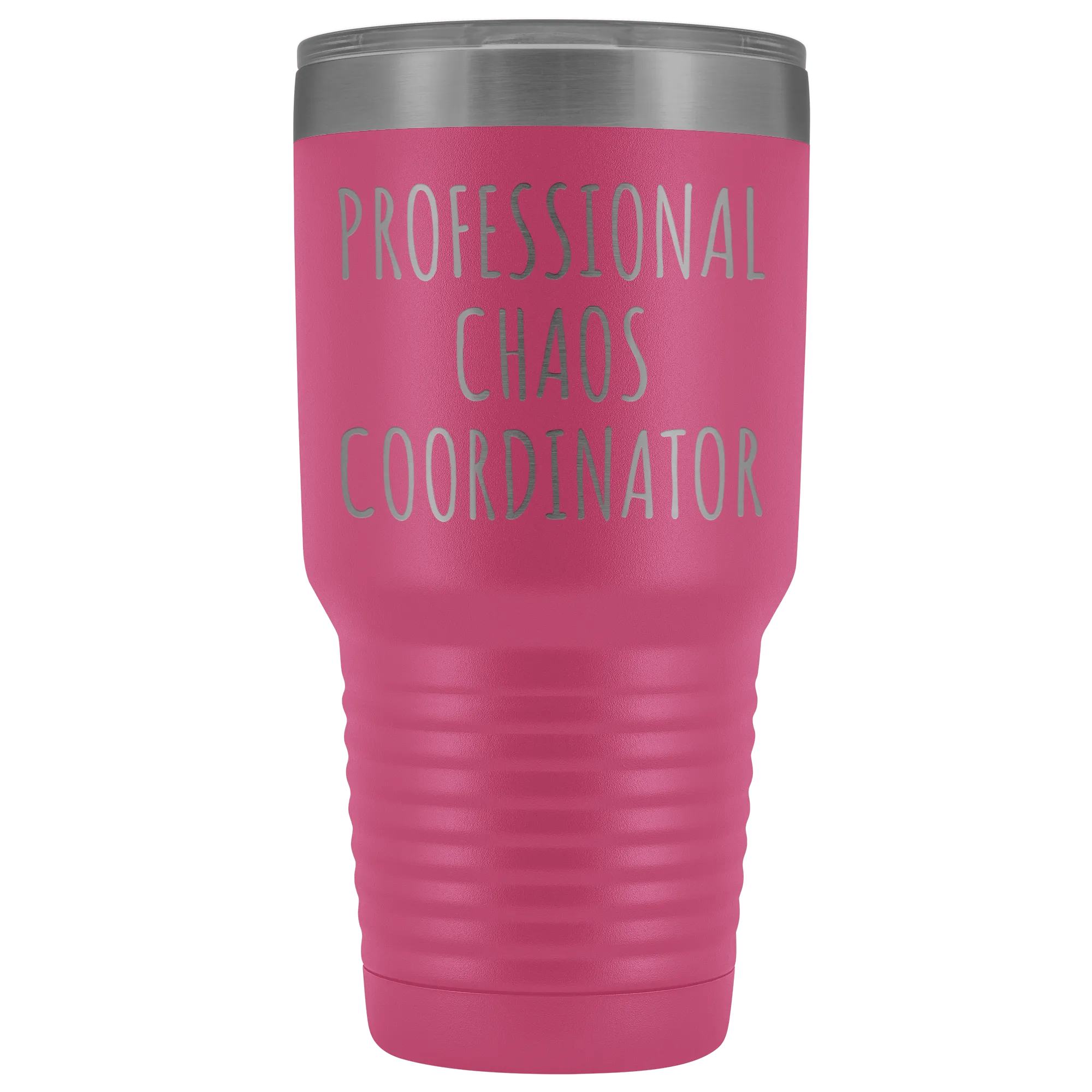 Professional Chaos Coordinator Tumbler Administrative Assistant Double Wall Vacuum Insulated Hot Cold Metal Travel Coffee Cup 30oz BPA Free