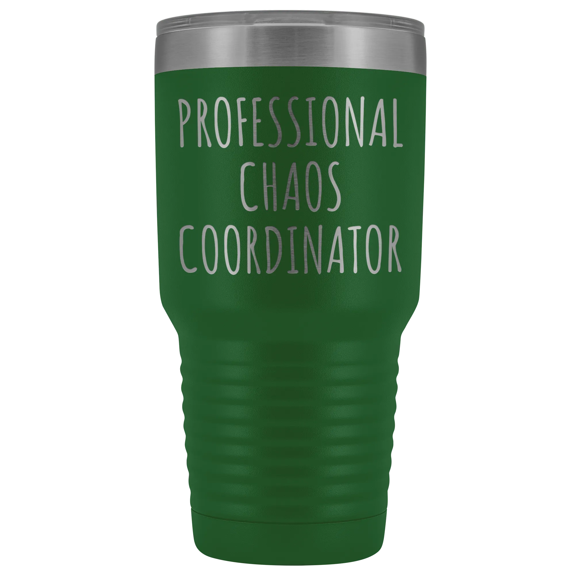 Professional Chaos Coordinator Tumbler Administrative Assistant Double Wall Vacuum Insulated Hot Cold Metal Travel Coffee Cup 30oz BPA Free
