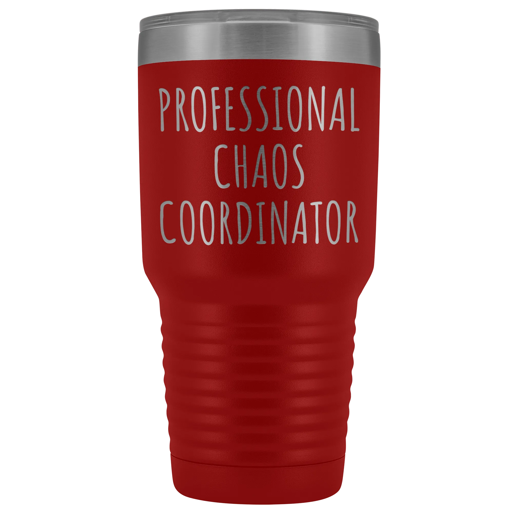 Professional Chaos Coordinator Tumbler Administrative Assistant Double Wall Vacuum Insulated Hot Cold Metal Travel Coffee Cup 30oz BPA Free