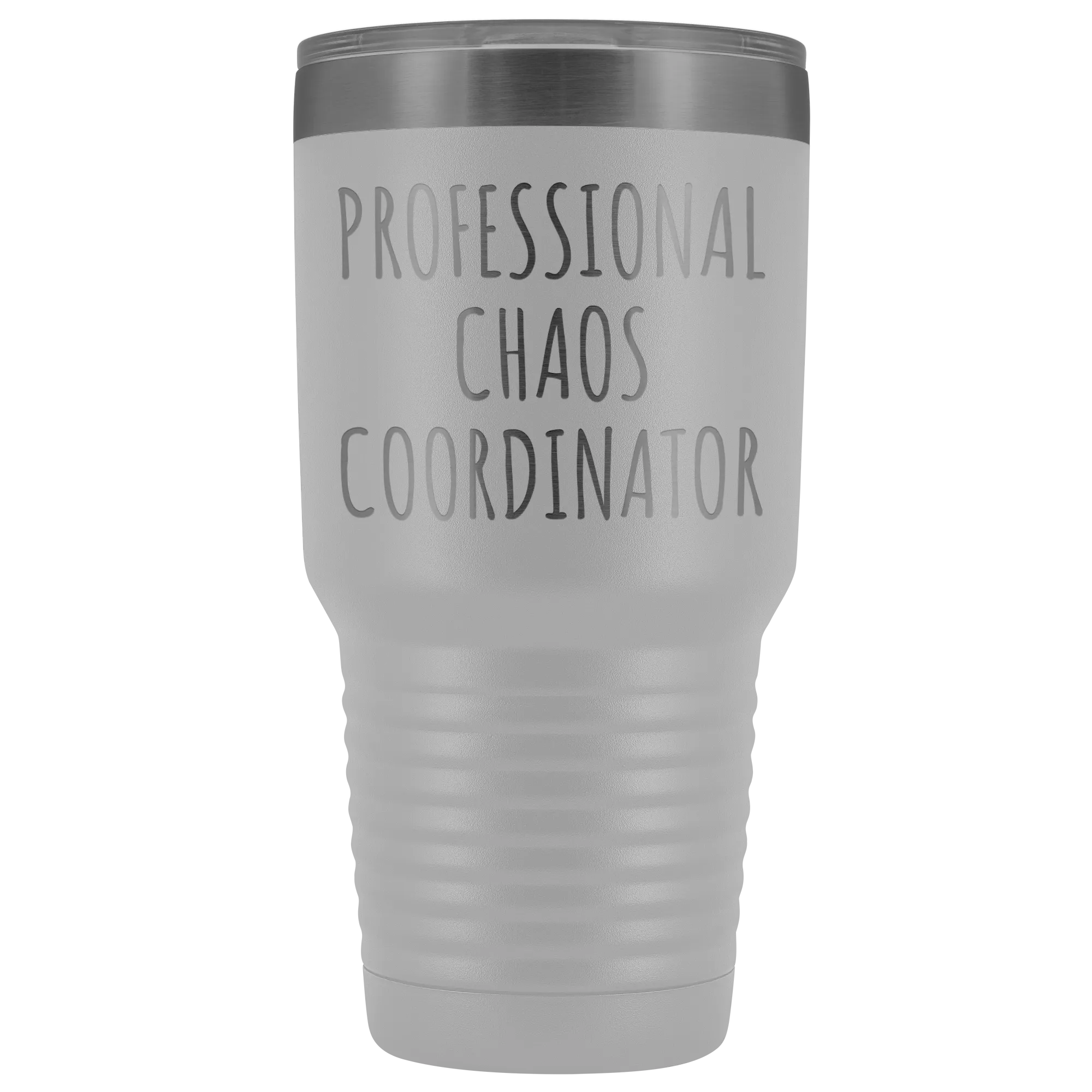 Professional Chaos Coordinator Tumbler Administrative Assistant Double Wall Vacuum Insulated Hot Cold Metal Travel Coffee Cup 30oz BPA Free
