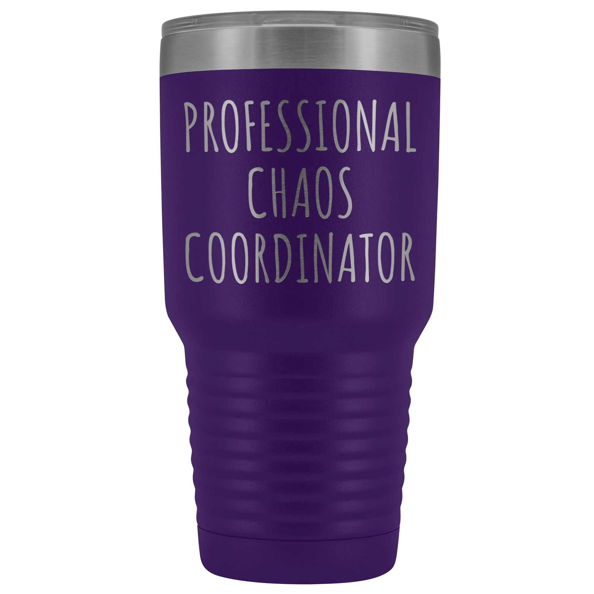 Professional Chaos Coordinator Tumbler Administrative Assistant Double Wall Vacuum Insulated Hot Cold Metal Travel Coffee Cup 30oz BPA Free