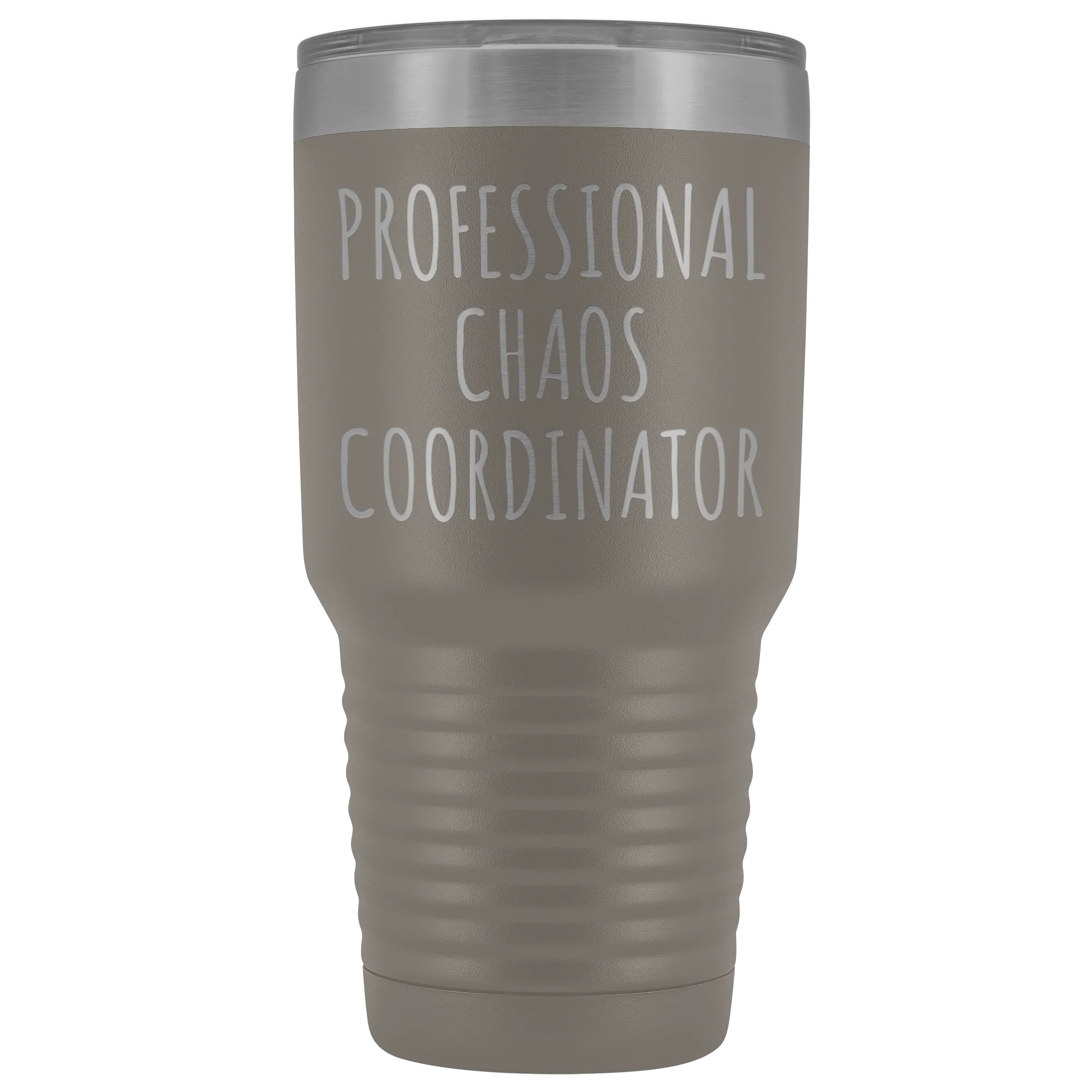 Professional Chaos Coordinator Tumbler Administrative Assistant Double Wall Vacuum Insulated Hot Cold Metal Travel Coffee Cup 30oz BPA Free