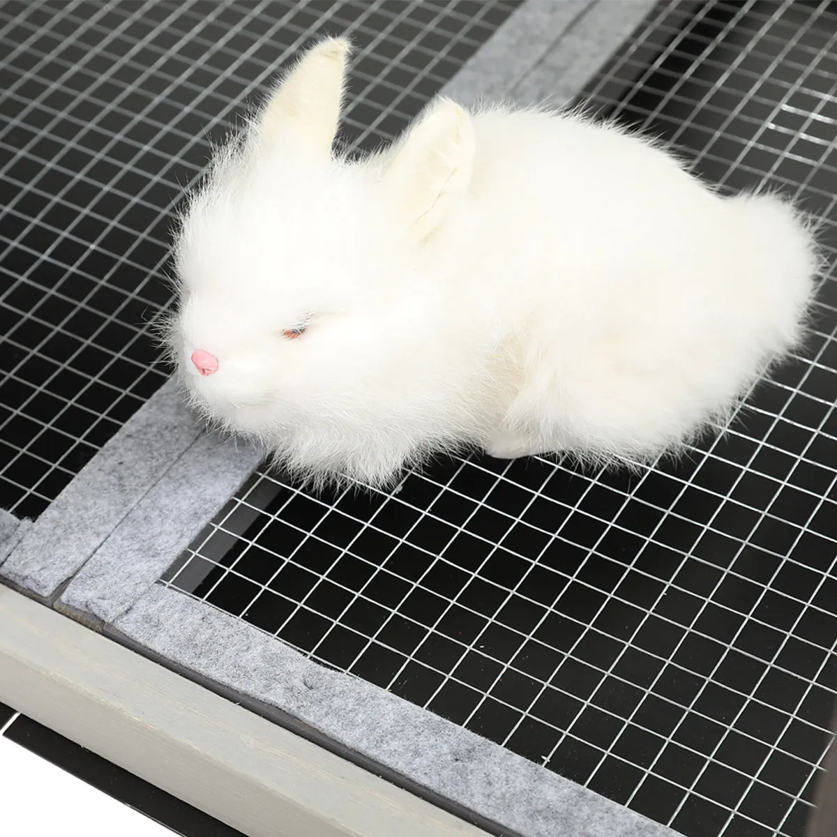 Rabbit Hutch Indoor and Outdoor Rabbit Removable Bottom Wire Mesh