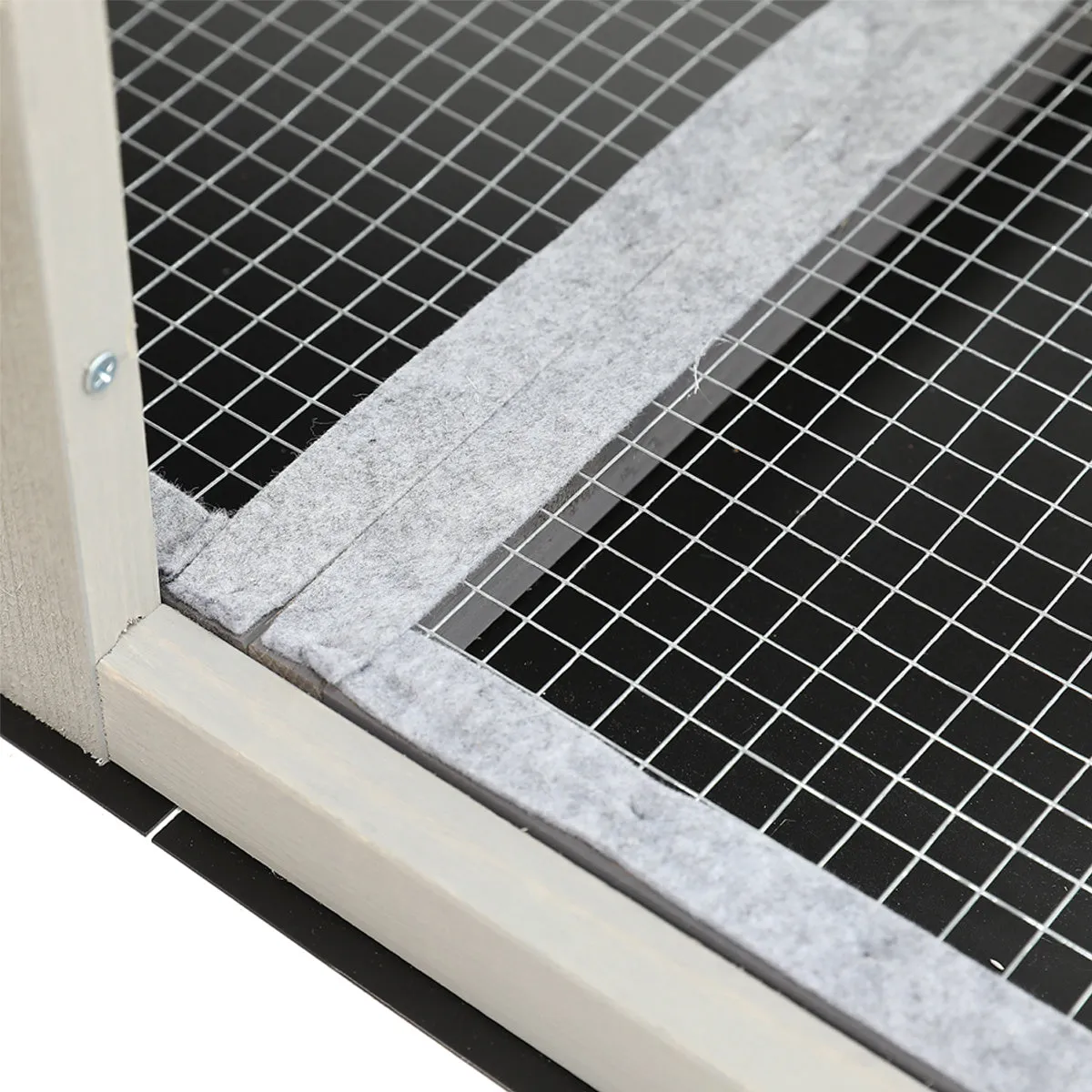 Rabbit Hutch Indoor and Outdoor Rabbit Removable Bottom Wire Mesh