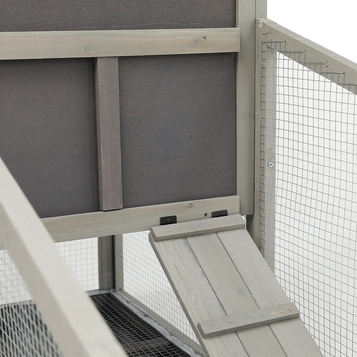 Rabbit Hutch Indoor and Outdoor Rabbit Removable Bottom Wire Mesh